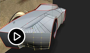 Video: Using Alias to sculpt and edit smooth, curved lines on a car